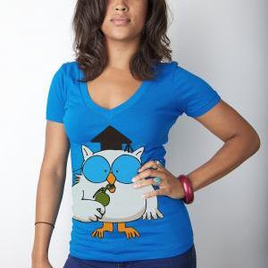 Women's Mr Owl Tshirt Available S-2..