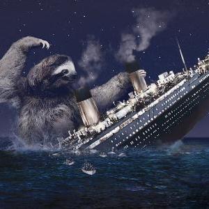 Sloth Tshirt, Slothzilla, Titanic, Sloth Tee,..