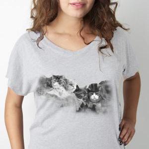 Women's Meowmore Tshirt, Cat Tee,..