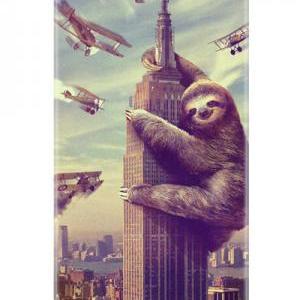 iphone 5 case, Sloth, Slothzilla, H..