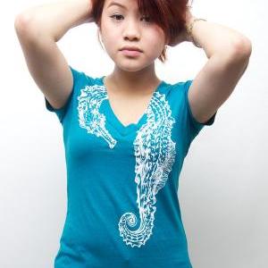 Animal t-shirt, seahorse, Available..