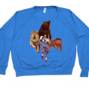 American Apparel, Sweater, Lion Tiger Bear Oh..