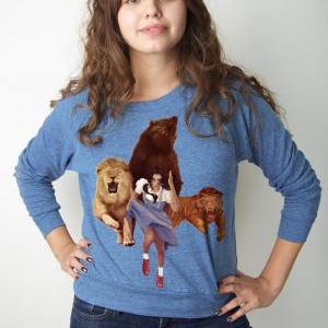 American Apparel, Sweater, Lion Tiger Bear Oh..