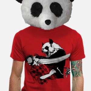 Panda Bitchslap - American Red TShi..