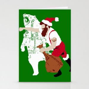 Man Punching Bear, Christmas Bear P..