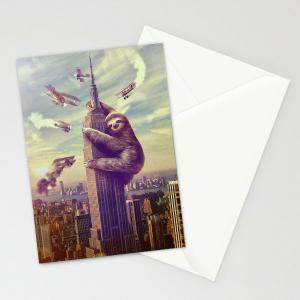 Slothzilla, Sloth Card, Funny Chris..