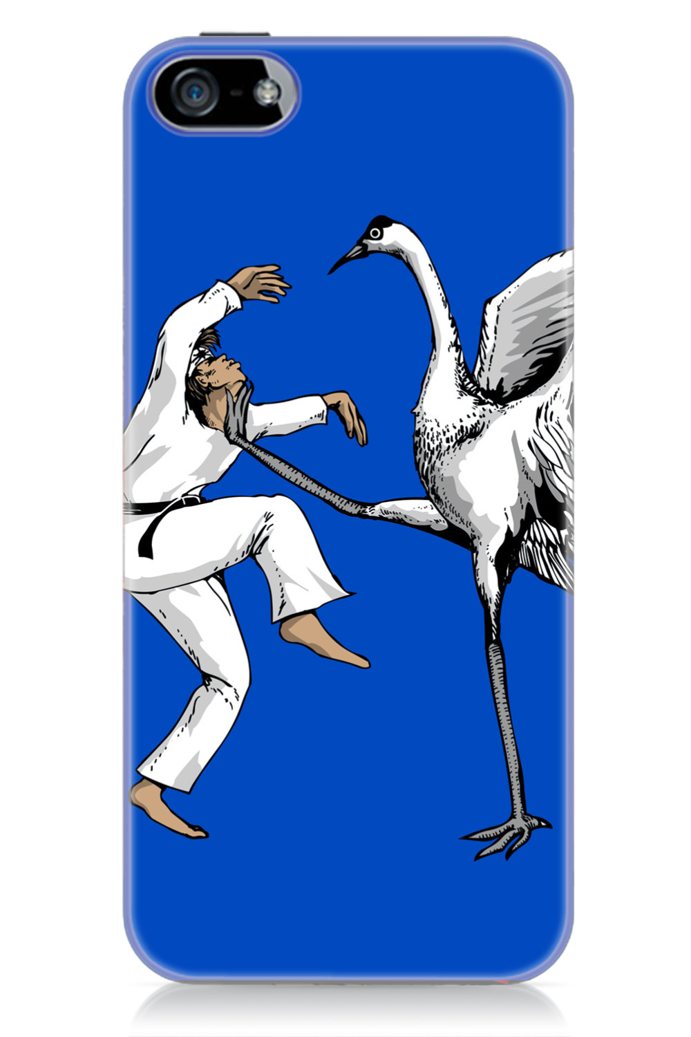 Iphone 5 Case, Karate Crane, Glossy Hard Case