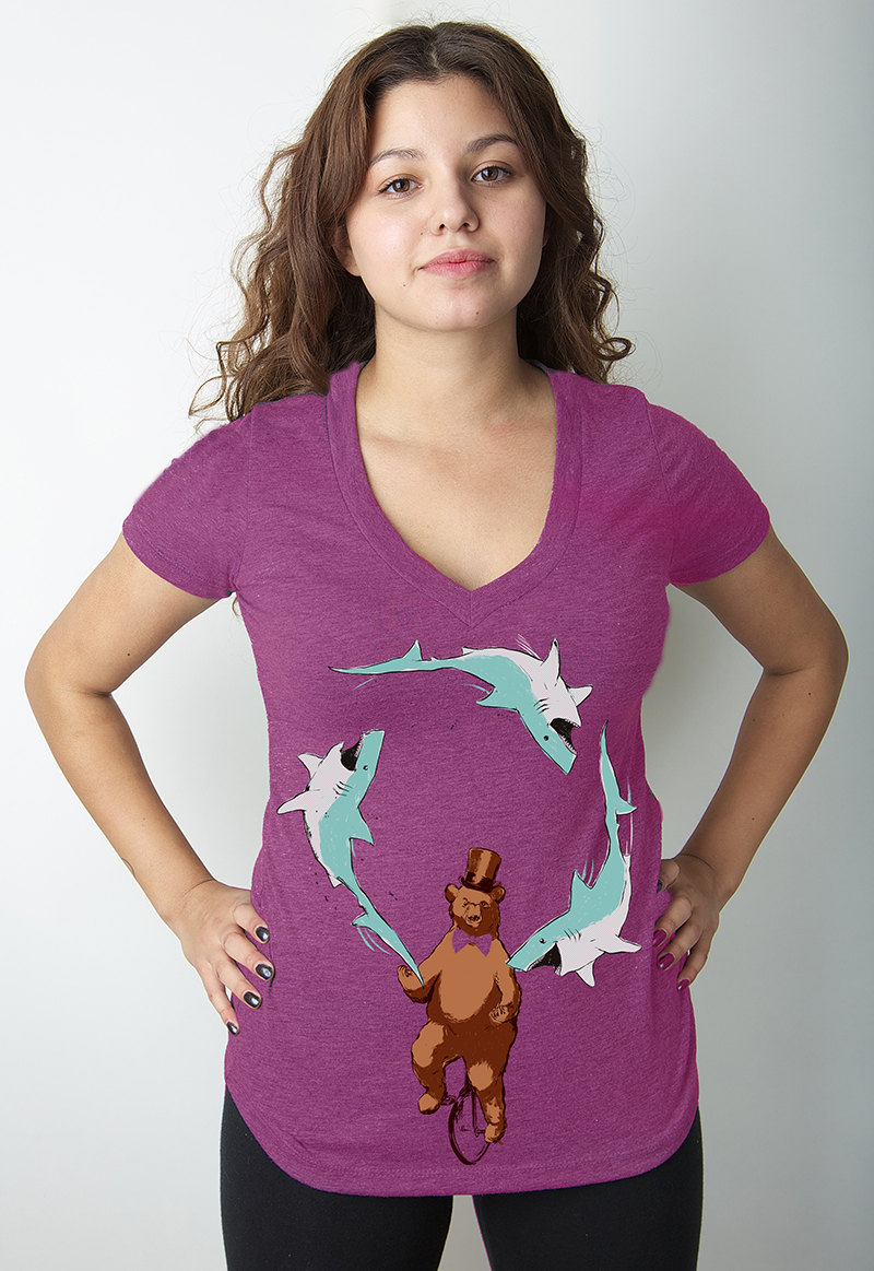 Women's Jaws & Paws Available S-2XL